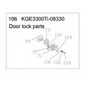 Kipor Power Solutions Generator Door Latch - KGE3300TI-A-08330