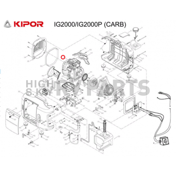 Kipor Power Solutions Generator Engine Assembly - KG158-00000