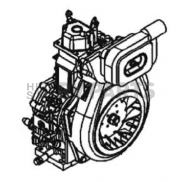 Kipor Power Solutions Generator Engine Assembly - KM186FBGET