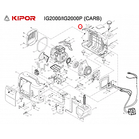 Kipor Power Solutions Generator Engine Cover KGE2000TIA-03300