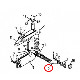 Kipor Power Solutions Generator Exhaust Muffler - KDE5000T-08200
