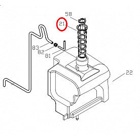 Kipor Power Solutions Generator Filter Bow - KGE1000TI-B-07011