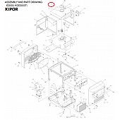 Kipor Power Solutions Generator Fuel Tank Shield KGE3300TI-08110