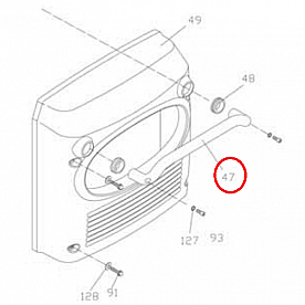 Kipor Power Solutions Generator Handle KGE3300TI-08201-100