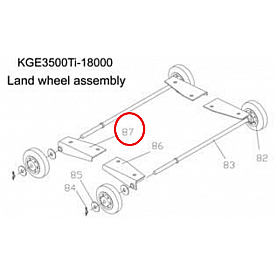 Kipor Power Solutions Generator Mounting Kit - KGE3500TI-A-18300