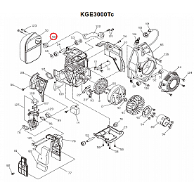 Kipor Power Solutions Generator Muffler Gasket - KG171GTI-08002