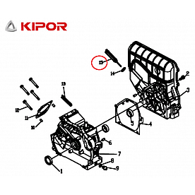 Kipor Power Solutions Generator Oil Dipstick KG205GETI-01015