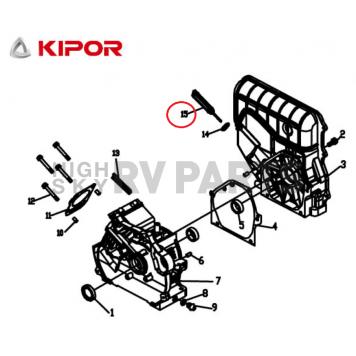 Kipor Power Solutions Generator Oil Dipstick KG205GETI-01015