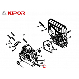 Kipor Power Solutions Generator Oil Drain Plug KG160-01007