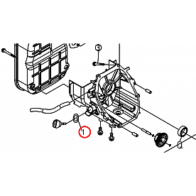 Kipor Power Solutions Generator Oil Level Gauge Gasket - KG240-01016