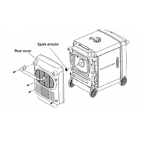 Kipor Power Solutions Generator Spark Arrestor KG105-08200