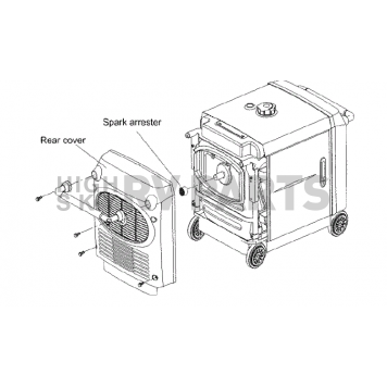 Kipor Power Solutions Generator Spark Arrestor KG105-08200