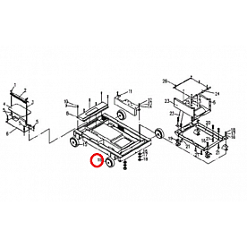 Kipor Power Solutions Generator Wheel - KDE5000T-03600A