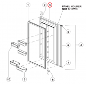 Norcold Refrigerator Door Panel Holder 61639830