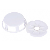 Norcold 3163 Series Refrigerator Vent Cover - White Plastic - 631037