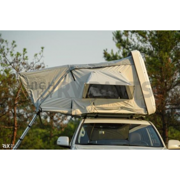 AirBedz Tent Vehicle Rooftop - Sleeps 2 To 3 Adults - Green/ Red Wine Trim-3