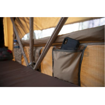AirBedz Tent Vehicle Rooftop - Sleeps 3 To 4 Adults - Khaki/ Orange Trim-2