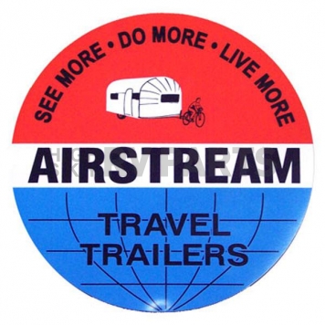 Airstream Vintage Magnetic Logo 12 inch Round - 26369W-51
