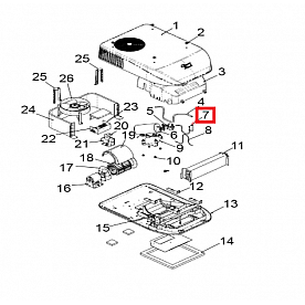 Coleman Mach RV Air Conditioner Discharge Line Assembly - 47234B525