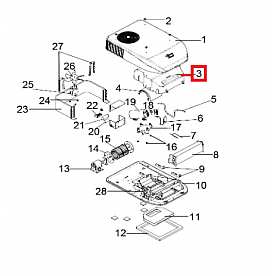 Coleman Mach RV Air Conditioner Evaporator Cover - 47233535