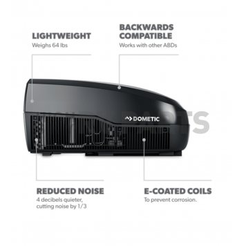 Dometic Air Conditioner FJX3573MBKCS FreshJet 3 - 15,000 BTU Black-2