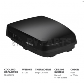 Dometic Air Conditioner - FreshJet 5 - 11,000 BTU Black -  FJX5357MHEBKCS-3