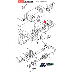 Suburban Furnace Combustion Air Housing for NT12/ NT16/ NT20 Series - 390223BK