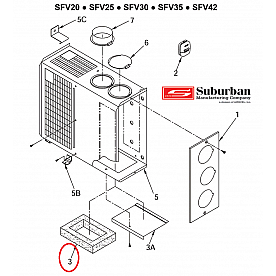 Suburban Mfg Furnace Gasket 071195
