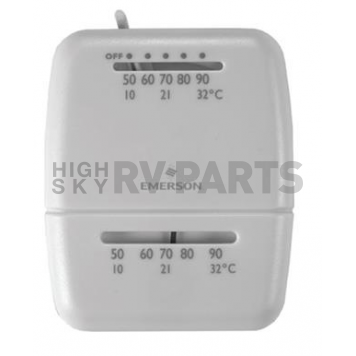 White Rodger RV Furnace Wall Thermostat with Heat/ Cool Control - M100
