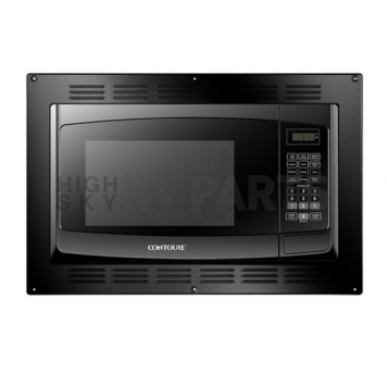 Contoure Mid-Size Microwave Oven, 1 Cubic Foot Capacity - Black - RV-980B-1