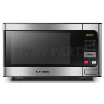 Contoure Mid-Size Microwave Oven - 1 Cubic Foot Capacity LCD Panel Stainless Steel - RV-950S -1