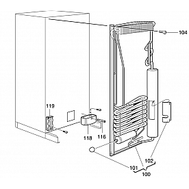 Dometic DM2662 Refrigerator Cooling Unit Cap - 0173228008