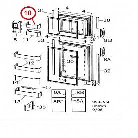 Dometic Refrigerator Door Bin 3850973045