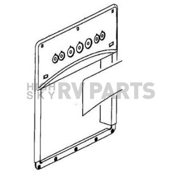 Dometic Refrigerator Ice Dispenser Door - 3850795018