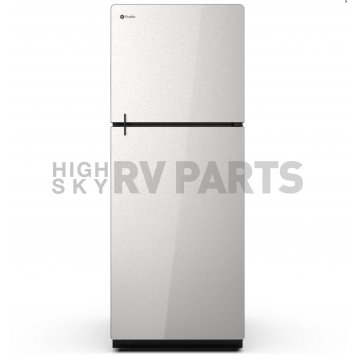 GE Profile™ 2 Door Refrigerator With Top Freezer - 12 Volt DC - 9.8 Cubic Foot Capacity - PPV10R5YRSS