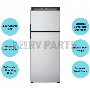 Norcold Polar N10DCSSL RV Refrigerator / Freezer - 12 Volt / DC Only - 10 Cubic Feet-1