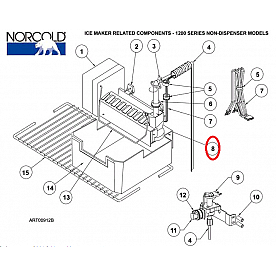 Norcold Ice Maker Mounting Bracket 620890