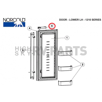 Norcold Refrigerator Door Handle 629815