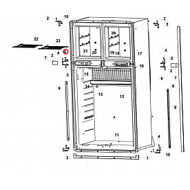 Norcold Refrigerator Door Hinge 624364