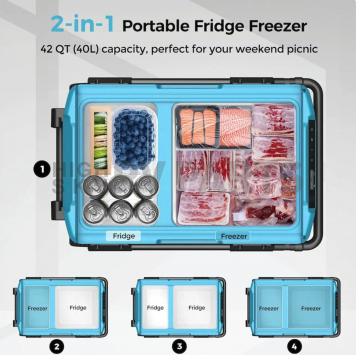 Renogy Portable Refrigerator - 12/24 Volt DC - DCCR50L-G1-US-5