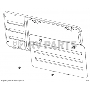 Thetford/ Norcold Refrigerator Vent 50806
