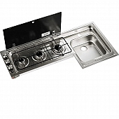 Dometic MO952307D0000US 3 Burner Piezo Cooktop - MO9523RSUS