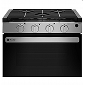 GE Profile™; Range Drop-In Cooktop Black/ Gray Stove PLD617RWSS