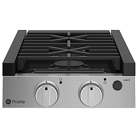 GE Profile 2 Burner Propane Cooktop Stove - PLU612RTSS