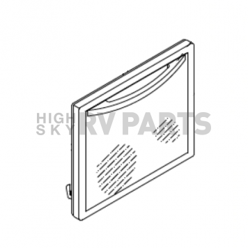 Suburban Mfg Stove Oven Door for SRNA3L/ SRSA3L Black Glass - 521217