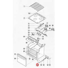 Dometic Stove Oven Can Trim for Atwood RA Series Ranges 17 inch Length - 51975