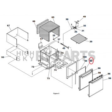 Suburban Mfg Stove Oven Door Seal for SRNA3S/ SRNA3L Stove - 071059