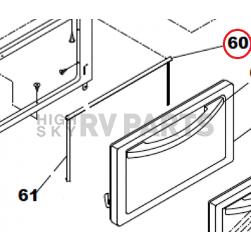 Suburban Mfg Stove Oven Door Seal for SRNA3L/ SRNA3S - 071073