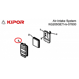 Kipor Power Solutions Generator Air Filter Cover - KG205GETI-07002