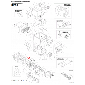 Kipor Power Solutions Generator Exhaust Pipe Connector Gasket - KG160-02014